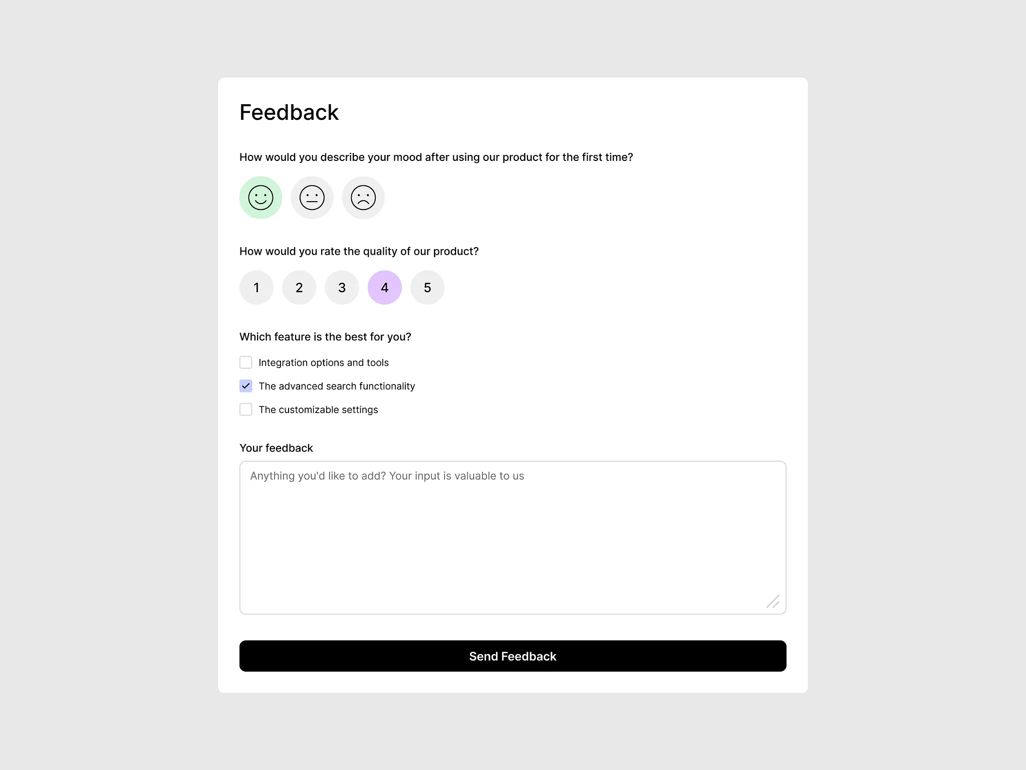 Feedback Surveys